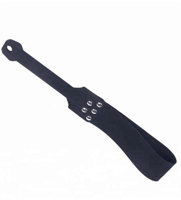 WORLD BEST Silicone - Slap Paddel sort silikone med nitter